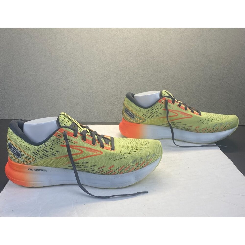 Brooks Glycerin 20 Shoes Mens Size 13D Yellow Orange Athletic Running Sneakers